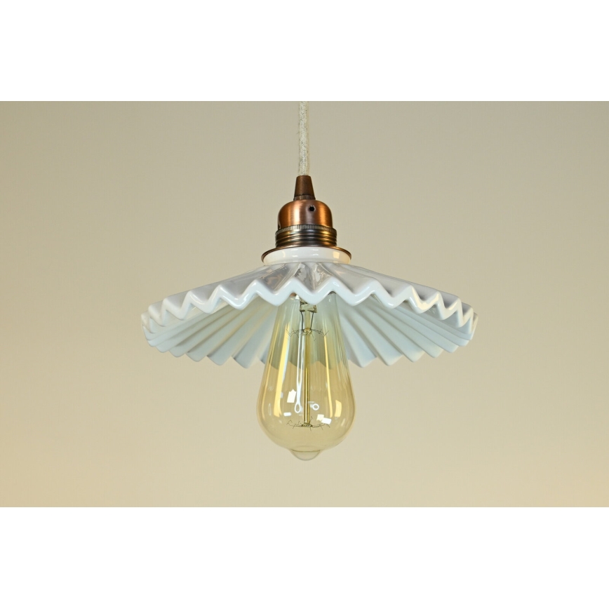Bohemia-Design - Lámpara colgante de porcelana con cable 1xE27/60W/230V