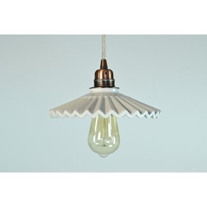 Bohemia-Design - Lámpara colgante de porcelana con cable 1xE27/60W/230V