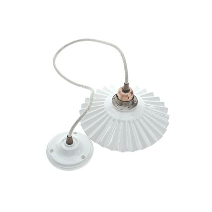 Bohemia-Design - Lámpara colgante de porcelana con cable 1xE27/60W/230V