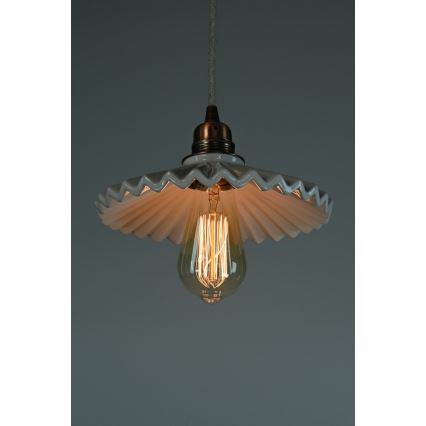 Bohemia-Design - Lámpara colgante de porcelana con cable 1xE27/60W/230V