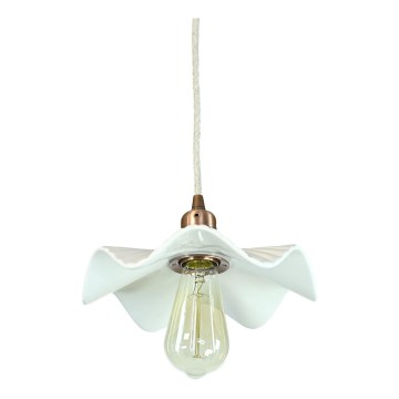 Bohemia-Design - Lámpara colgante de porcelana con cable 1xE27/60W/230V