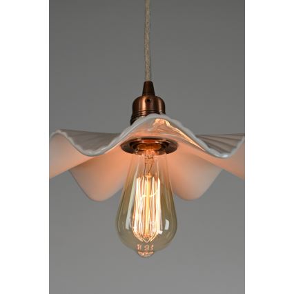 Bohemia-Design - Lámpara colgante de porcelana con cable 1xE27/60W/230V