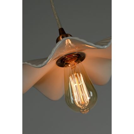 Bohemia-Design - Lámpara colgante de porcelana con cable 1xE27/60W/230V