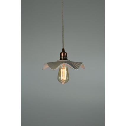 Bohemia-Design - Lámpara colgante de porcelana con cable 1xE27/60W/230V