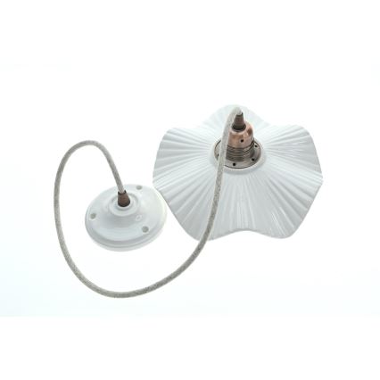 Bohemia-Design - Lámpara colgante de porcelana con cable 1xE27/60W/230V