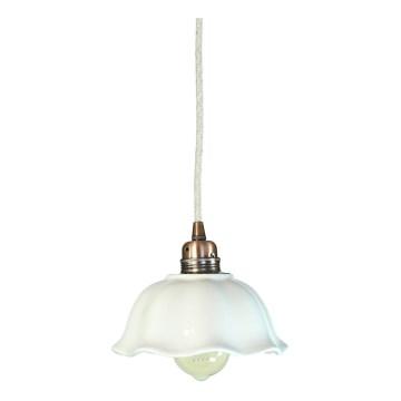 Bohemia-Design - Lámpara colgante de porcelana con cable 1xE27/60W/230V