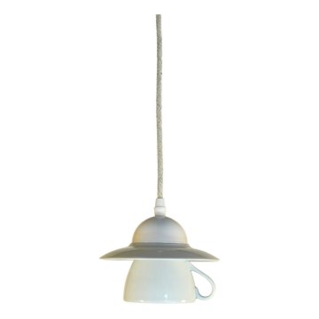 Bohemia-Design - Lámpara colgante de porcelana con cable 1xE27/60W/230V