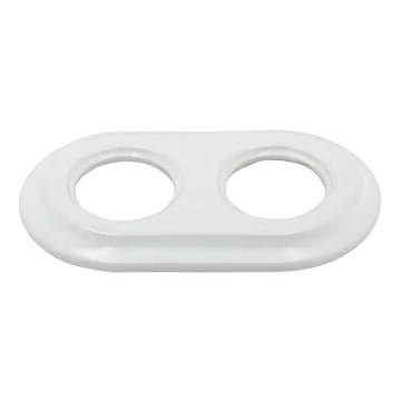 Bohemia-Design - Marco retro doble de porcelana blanca