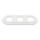 Bohemia-Design - Marco retro triple de porcelana en blanco