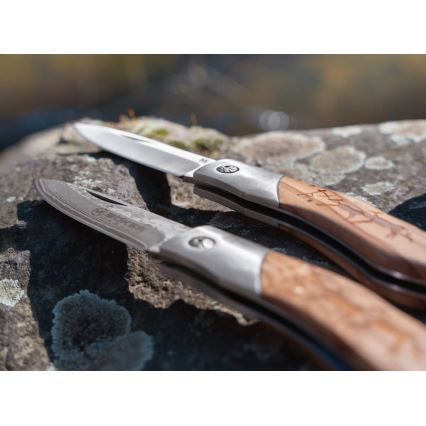Böker - Cuchillo de bolsillo Magnum Caveman de acero damasco, 19,4 cm