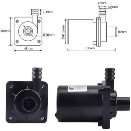 Bomba 6-12 V, 700 l/h