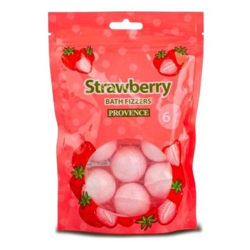 Bomba efervescente para baño PROVENCE 6 uds fresa