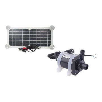 Bomba solar con panel fotovoltaico y conexión USB, 900 l/h, 20 W