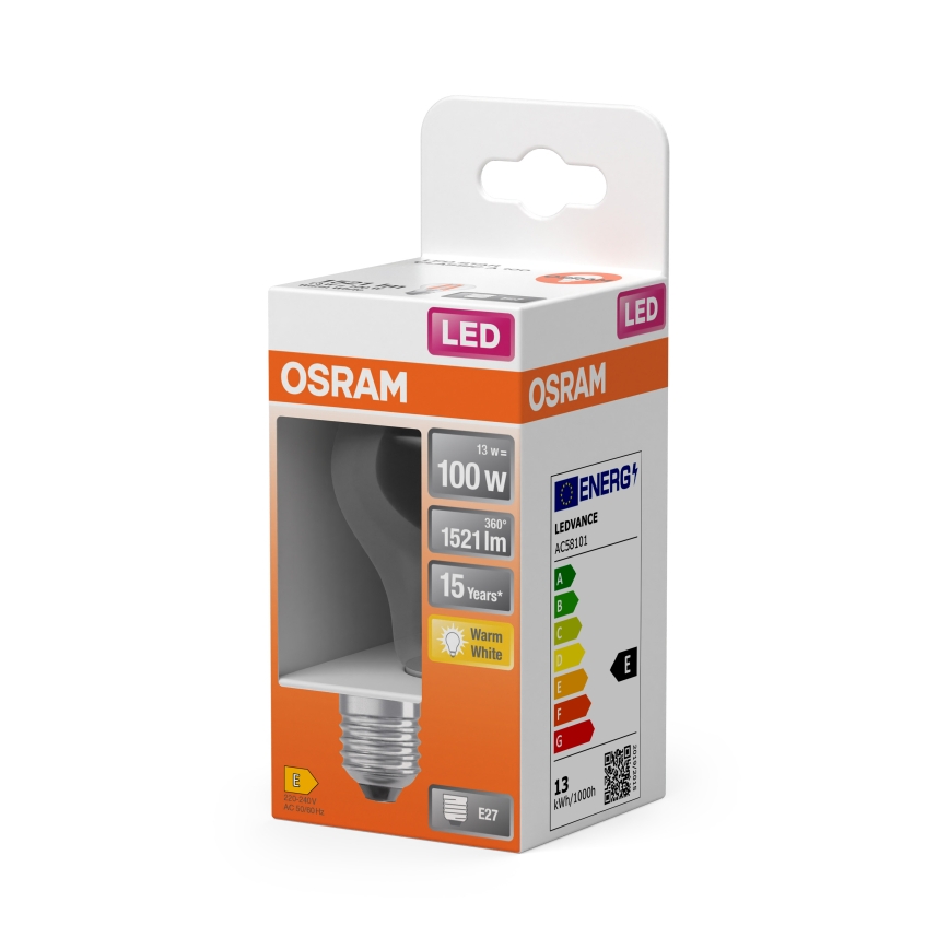 Bombilla LED A60 E27/13W/230V 3000K - Osram