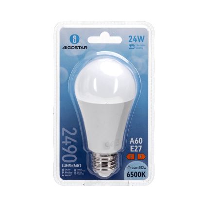 Bombilla LED A60 E27/24W/230V 6500K - Aigostar