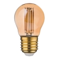 Bombilla LED Ámbar G45 E27/4,5W/230V 2200K