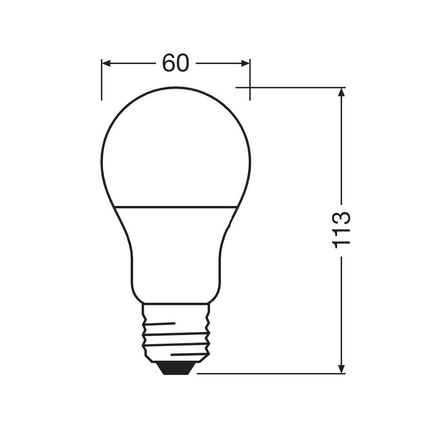 Bombilla LED antibacteriana A60 E27/8,5W/230V 4000K - Osram