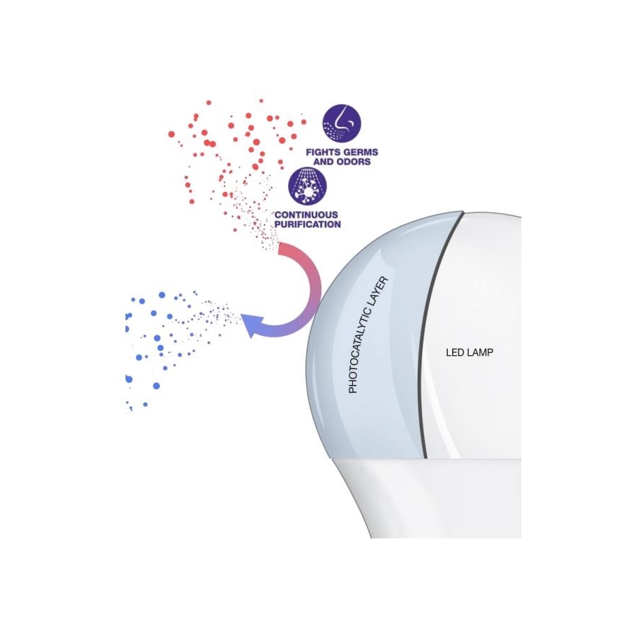 Bombilla LED antibacteriana A75 E27/10W/230V 6500K - Osram