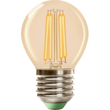 Bombilla LED CLASIC AMBER G45 E27/4W/230V 2200K -  Brilagi