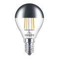 Bombilla LED con casquillo esférico de espejo DECO Philips P45 E14/4W/230V 2700K