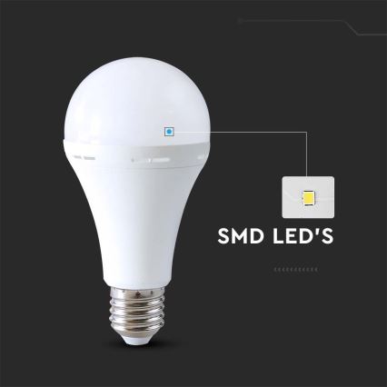 Bombilla LED con modo de emergencia A80 E27/12W/230V 4000K