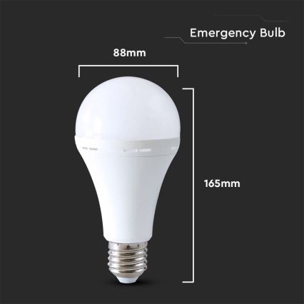 Bombilla LED con modo de emergencia A90 E27/15W/230V 4000K