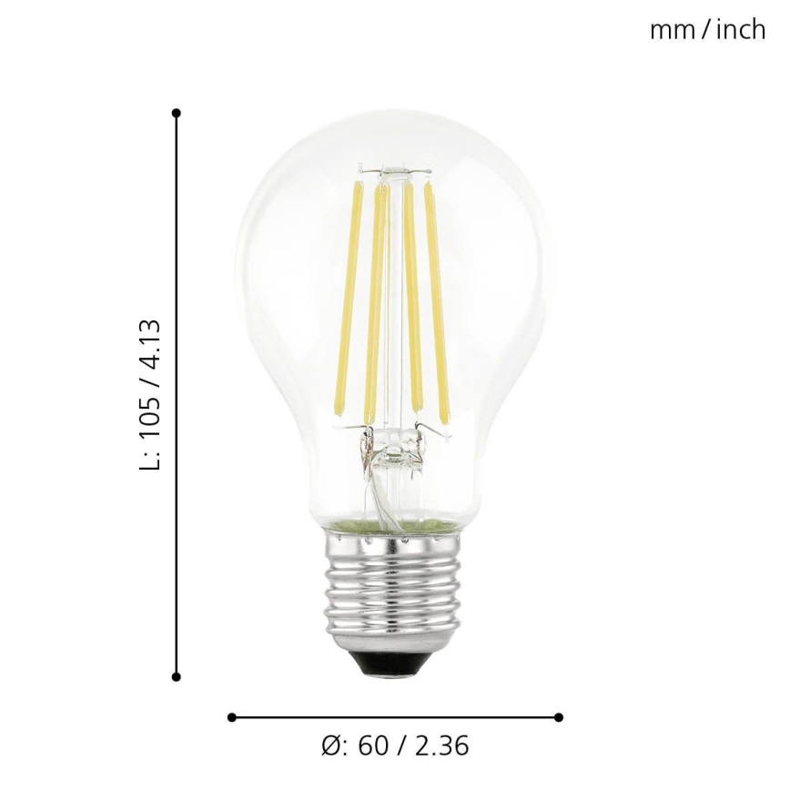 Bombilla LED con sensor crepuscular VINTAGE A60 E27/6W/230V 3000K - Eglo 11886