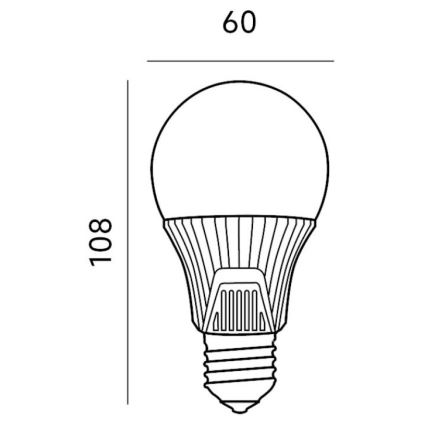 Bombilla LED con sensor de movimiento E27/9W/230V 6500K
