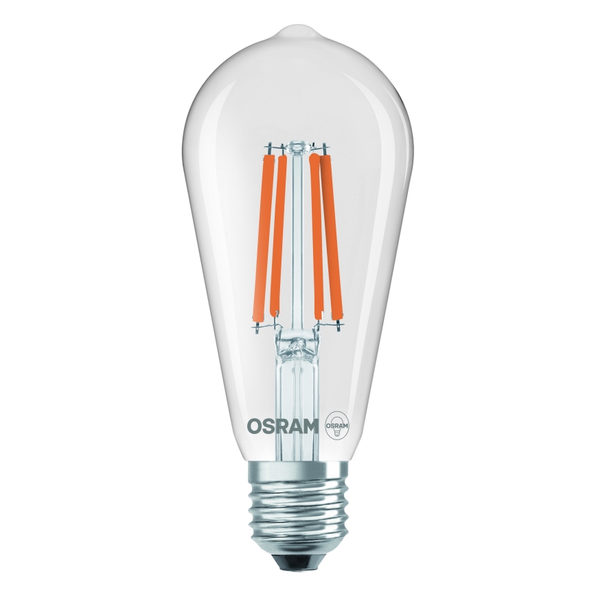Bombilla LED de filamento clásico E27/6,5W/230V 4000K - Osram