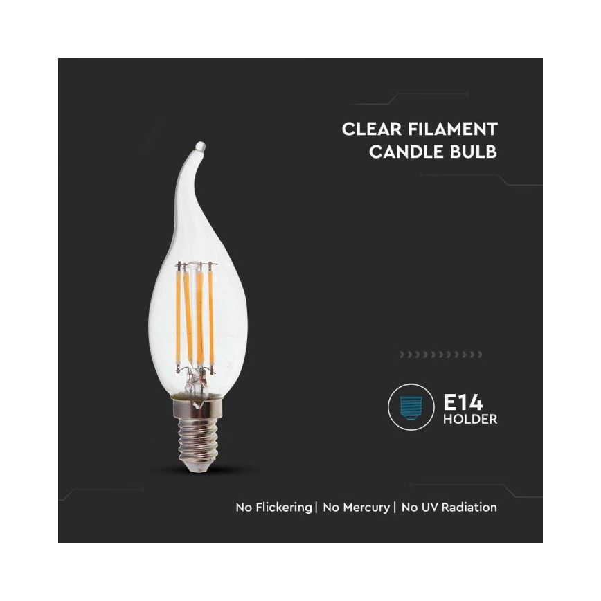 Bombilla LED de filamento E14/4W/230V 4000K