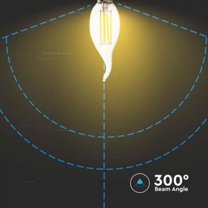 Bombilla LED de filamento E14/4W/230V 4000K