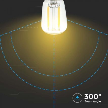 Bombilla LED de filamento ST26, casquillo E14, 2W, 230V, 3000K