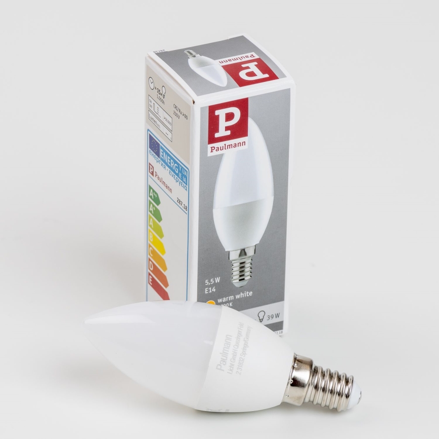 Bombilla LED E14/5,5W/230V 2700K - Paulmann 28718