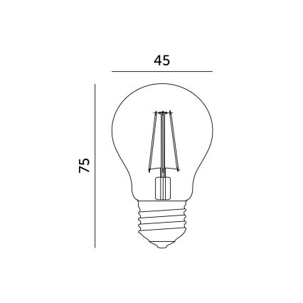 Bombilla LED E27/1,3W/230V 2700K