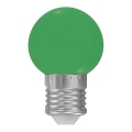 Bombilla LED E27/1W/230V 5500-6500K verde