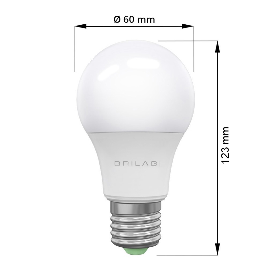 Bombilla LED ECOLINE A60 E27/15W/230V 6500K - Brilagi