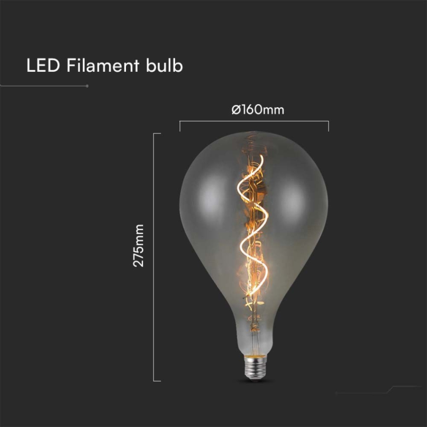 Bombilla LED FILAMENT A160 E27/4W/230V 2700K