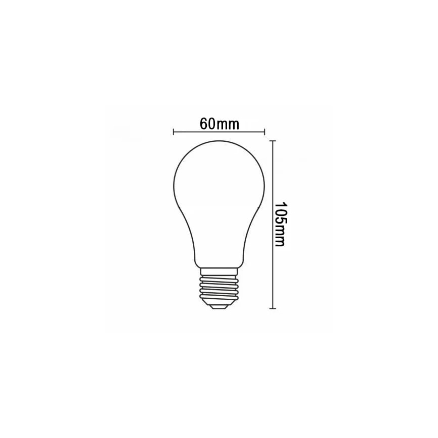 Bombilla LED FILAMENT A60 E27/7,3W/230V 4000K