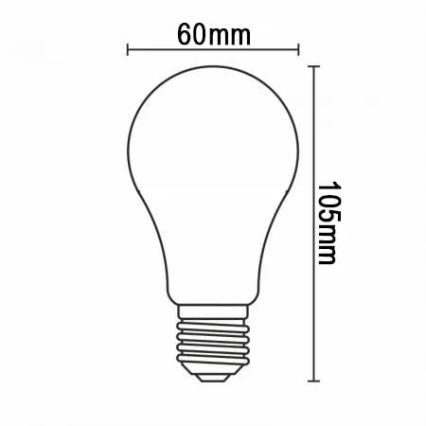 Bombilla LED FILAMENT A60 E27/8W/230V 3000K