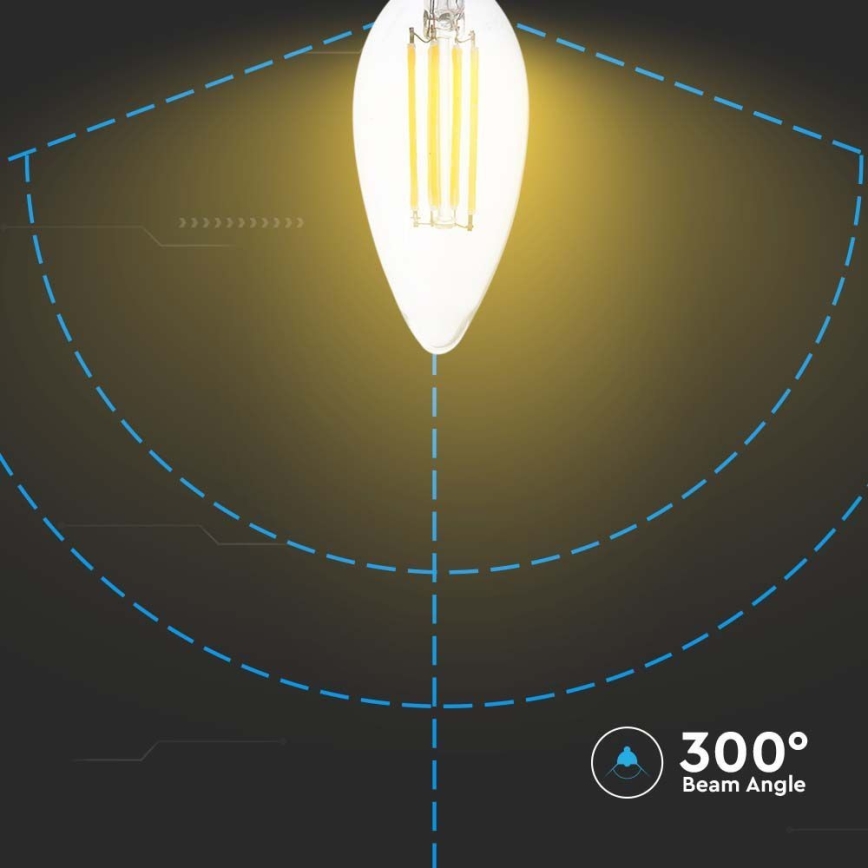 Bombilla LED FILAMENT E14/4W/230V 6500K