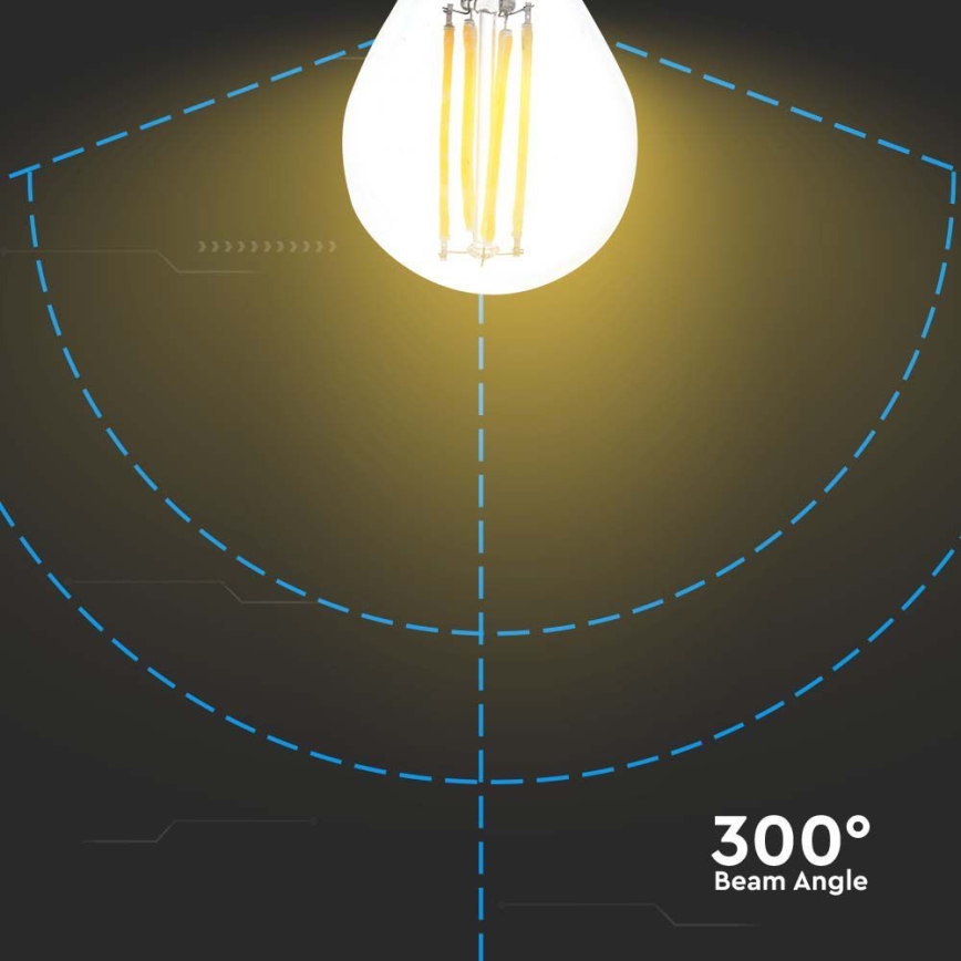 Bombilla LED FILAMENT G45 E27/6W/230V 4000K