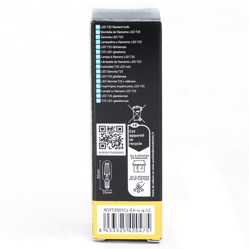 Bombilla LED FILAMENT T25 E14/4W/230V 3000K - BRILAGI