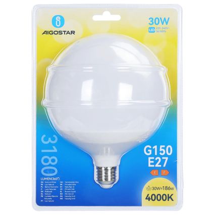 Bombilla LED G150 E27/30W/230V 4000K - Aigostar