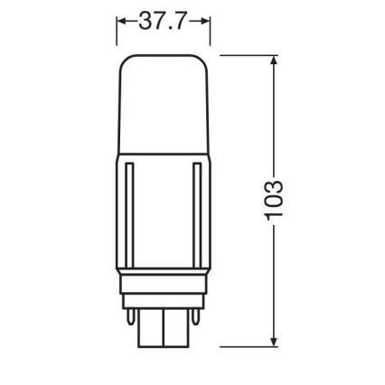 Bombilla LED G24d/5,5W/230V 4000K - Osram