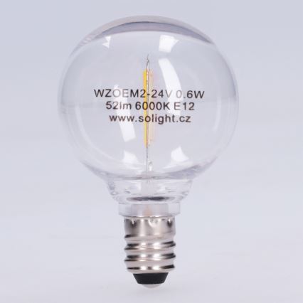 Bombilla LED G40 E12/0,6W/24V 6000K - BRILAGI