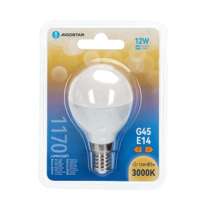 Bombilla LED G45 E14/12W/230V 3000K - Aigostar