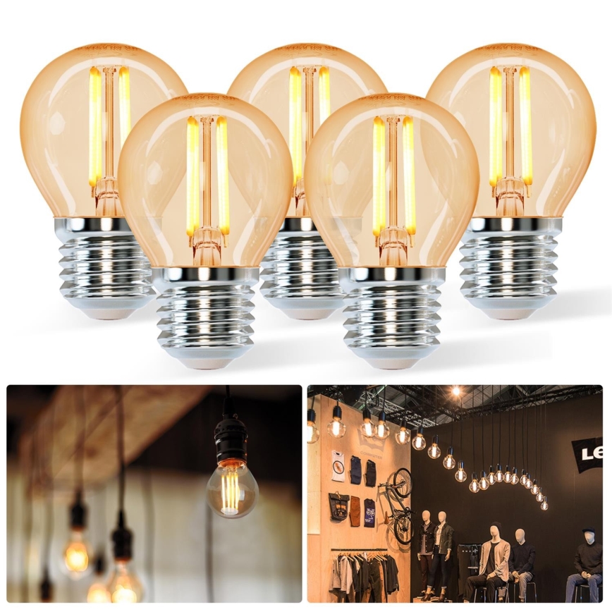 Bombilla LED G45 E27/6W/230V 2200K - Aigostar