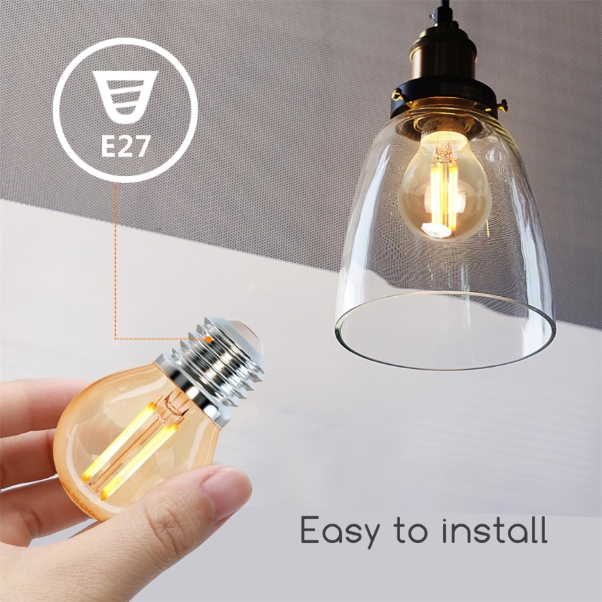 Bombilla LED G45 E27/6W/230V 2200K - Aigostar