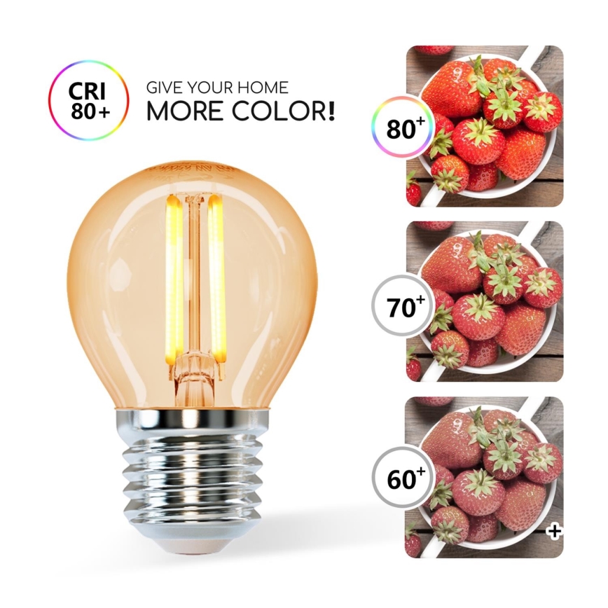 Bombilla LED G45 E27/6W/230V 2200K - Aigostar