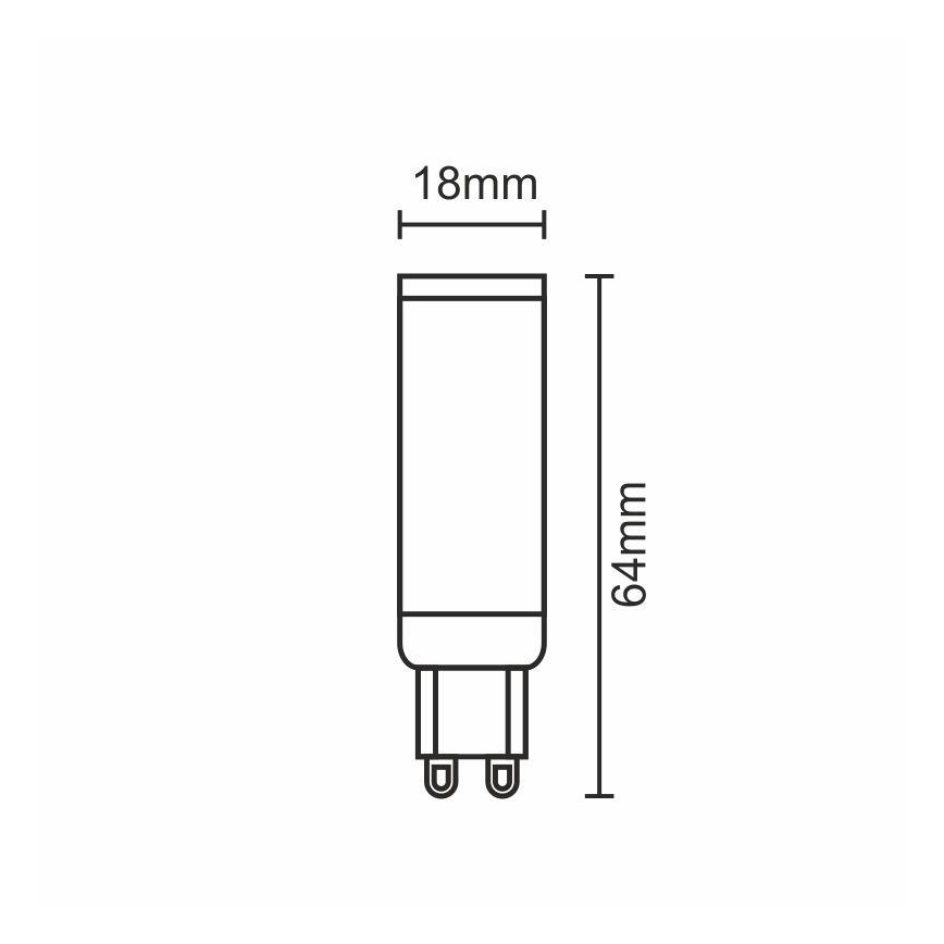 Bombilla LED G9/7W/230V 2800K